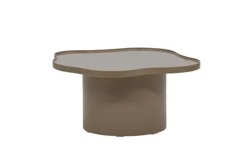 Ilse Asymmetrisk Sofabord 90 cm i Metal - Taupe - Møbler - Borde - Sofabord