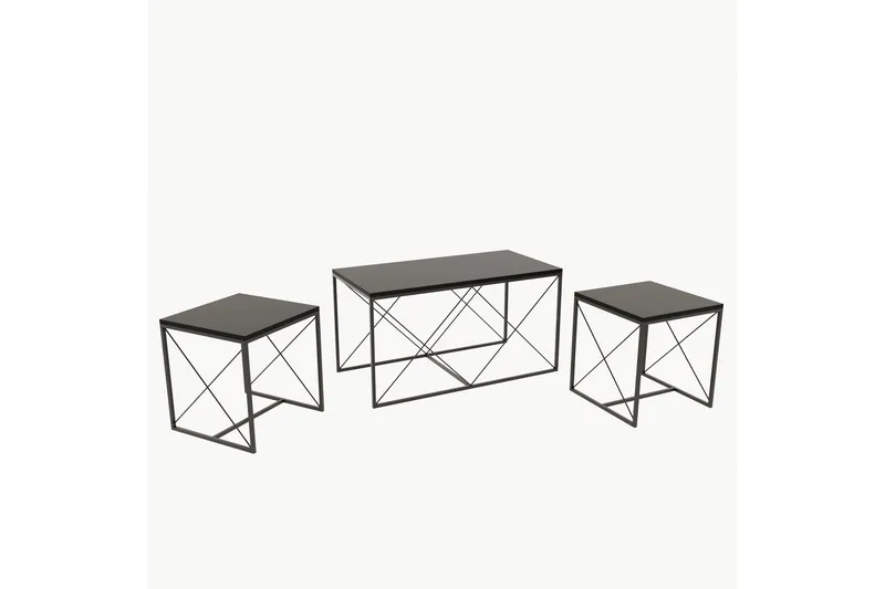 Indskudsborde Defneia sofabord 100 cm Antracit/Svart