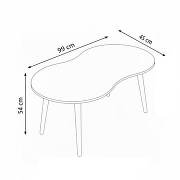 Indumati sofabord 99 cm - Eg - Møbler - Borde - Sofabord