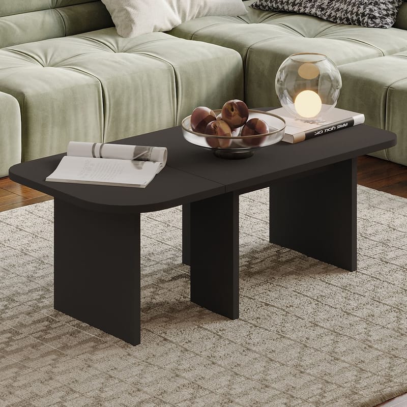 Iris Sofabordssæt 90x35x45 cm - Antracit - Møbler - Borde - Sofabord