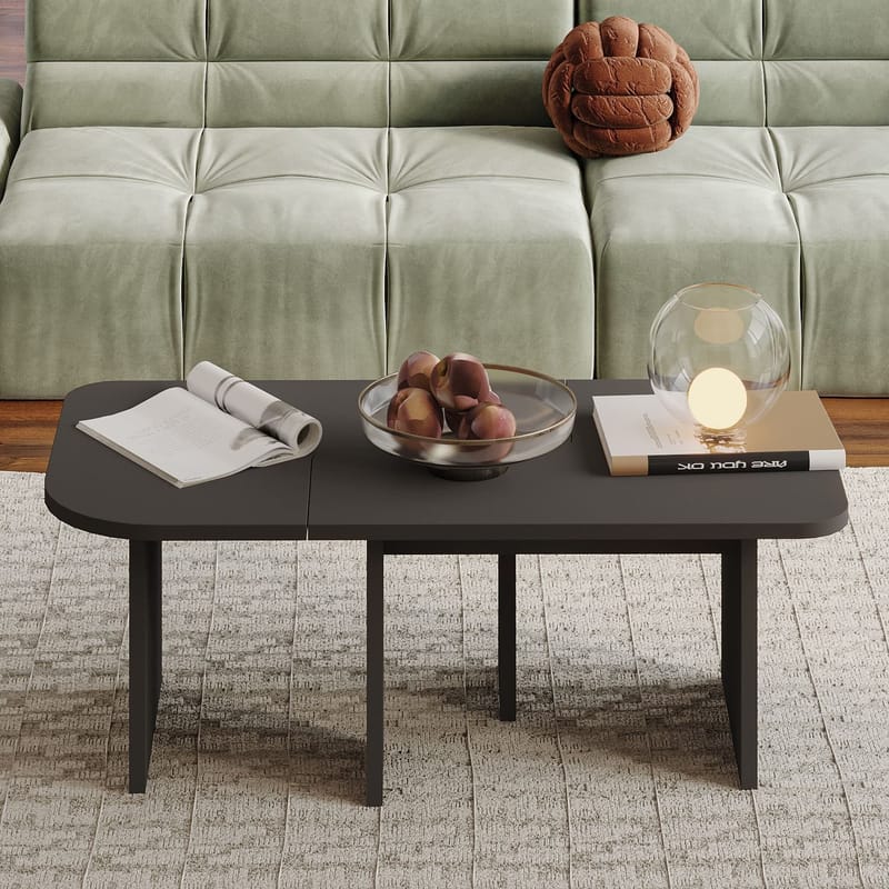 Iris Sofabordssæt 90x35x45 cm - Antracit - Møbler - Borde - Sofabord