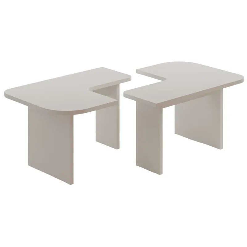 Iris Sofabordssæt 90x35x45 cm - Hvid - Møbler - Borde - Sofabord