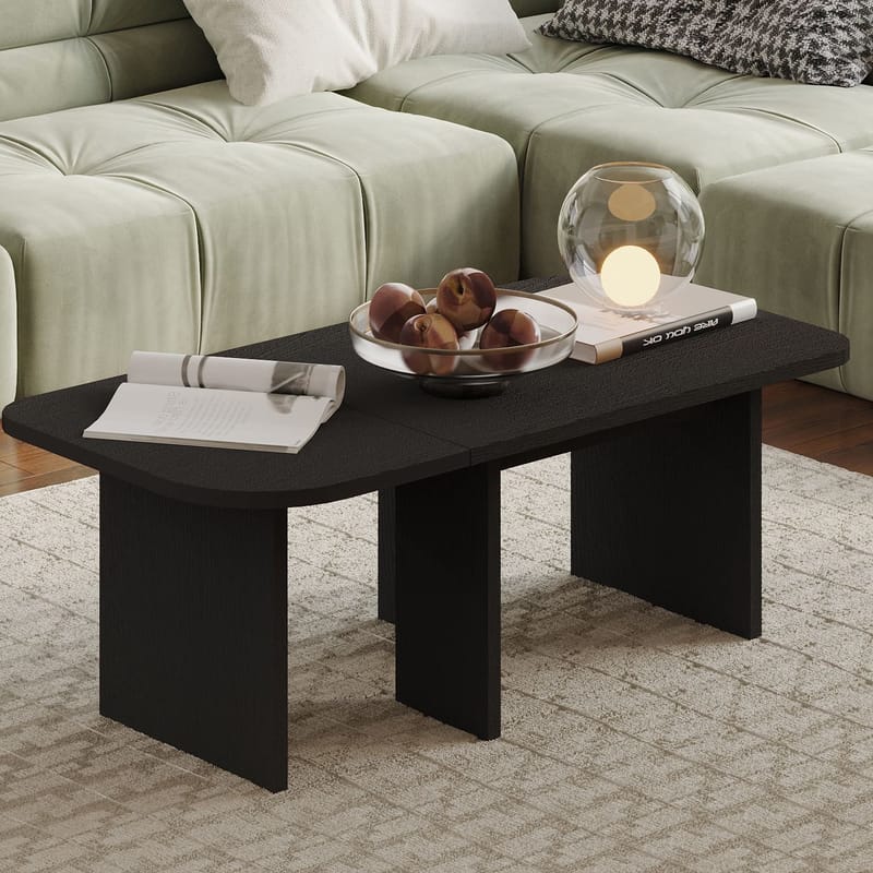 Iris Sofabordssæt 90x35x45 cm - Sort - Møbler - Borde - Sofabord