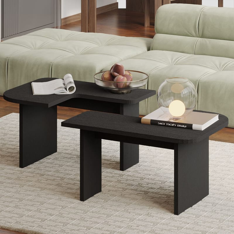 Iris Sofabordssæt 90x35x45 cm - Sort - Møbler - Borde - Sofabord