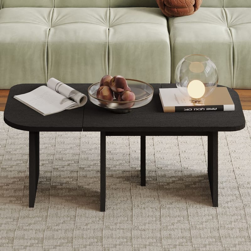 Iris Sofabordssæt 90x35x45 cm - Sort - Møbler - Borde - Sofabord