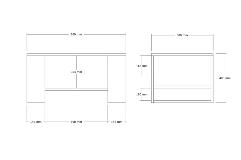 Iris Soffbord 80 cm Beige - Beige - Møbler - Borde - Sofabord