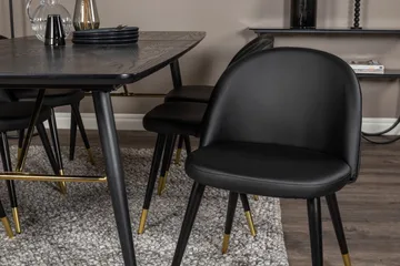 Irunea spisebord 180 cm med 6 stk. Valera spisebordsstole - Møbler - Borde - Spisebordssæt