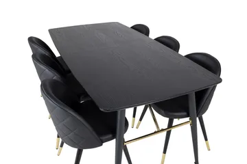Irunea spisebord 180 cm med 6 stk. Valera spisebordsstole - Møbler - Borde - Spisebordssæt