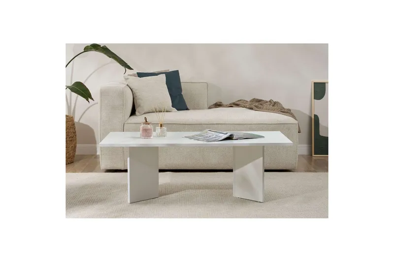 Isami Sofabord 119 cm - Hvid - Møbler - Borde - Sofabord