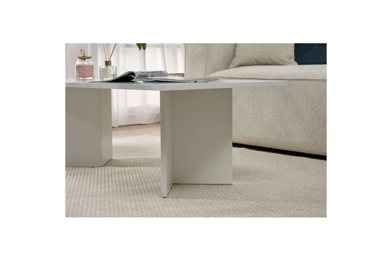 Isami Sofabord 119 cm - Hvid - Møbler - Borde - Sofabord