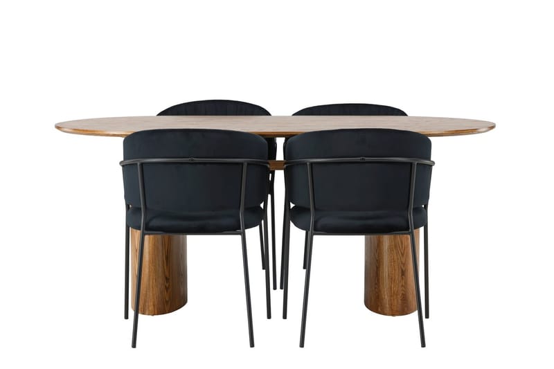 Isolde spisebord 180x90 cm med 4 Selma spisebordsstole - Møbler - Borde - Spisebordssæt