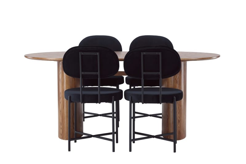 Isolde spisebord 180x90 cm med 4 Stella spisebordsstole - Møbler - Borde - Spisebordssæt