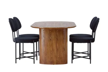 Isolde spisebord 180x90 cm med 4 Stella spisebordsstole - Møbler - Borde - Spisebordssæt