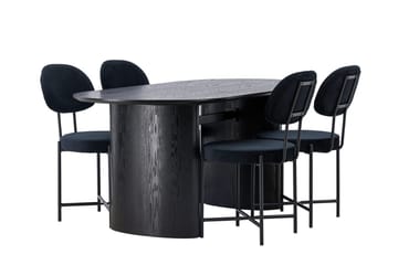 Isolde Spisebord 180x90 cm med 4 Stella Spisestole - Møbler - Borde - Spisebordssæt