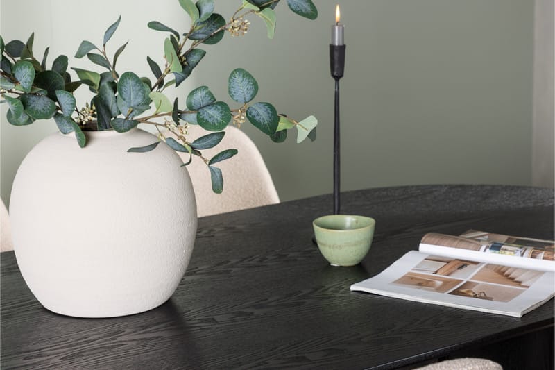 Isolde Spisebordssæt 180 cm Oval med 4 Polar Stole - Beige - Møbler - Borde - Spisebordssæt