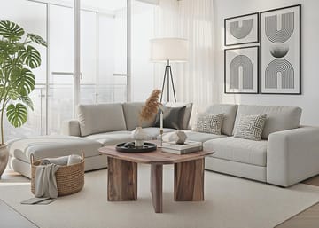 Ivoano Sofabord 60 cm Landlig stil - Varm mørkebrun - Møbler - Borde - Sofabord