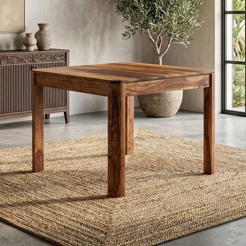 Ivoela Spisebord 80 cm - Varm mørkebrun - Møbler - Borde - Spisebord og køkkenbord