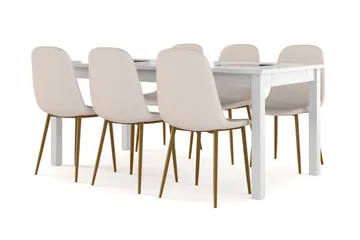 Beige - Hvid