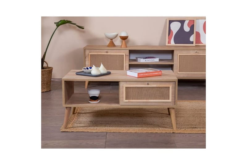 Jatinder Sofabord 55 cm - Mellemfarvet træ - Møbler - Borde - Sofabord