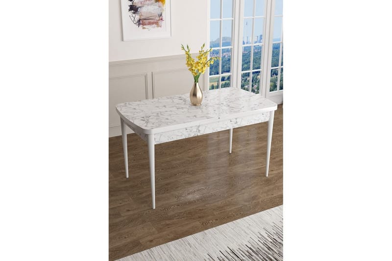 Javren Spisebord 114 cm Rektangulær - Hvid - Møbler - Borde - Spisebord og køkkenbord