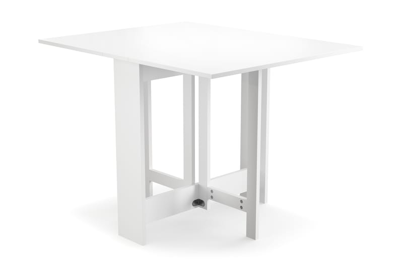 Jeba Rektangulært Spisebord med klapper 80 cm med plads til 4 personer - Hvid - Møbler - Borde - Spisebord og køkkenbord