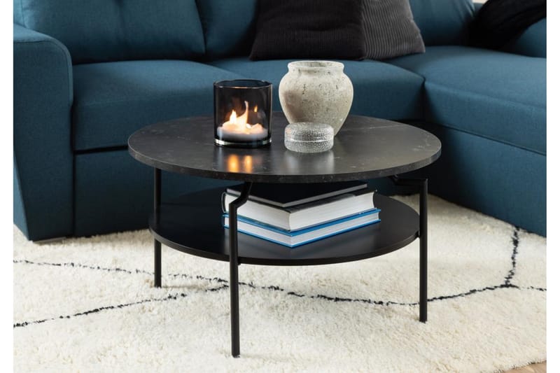 Jennifer Sofabord 80 cm - Sort - Møbler - Borde - Sofabord
