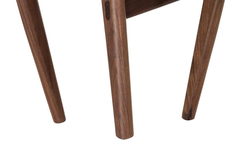 Jerup Spisebordssæt 120 cm Rundt inkl 4 stole - Valnød - Spisebordssæt