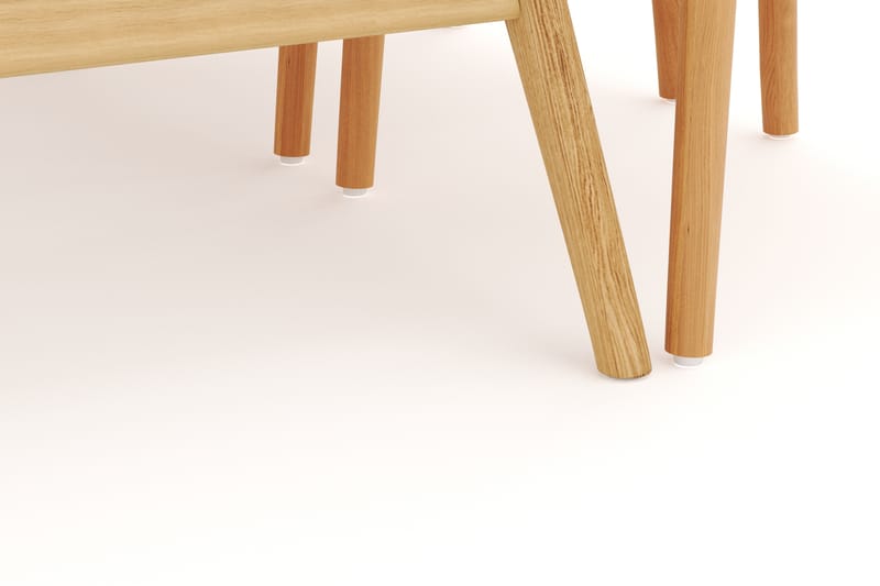 Jerup Spisegruppe 180 cm med 6 Dastoori Spisestol - Natur - Møbler - Borde - Spisebordssæt