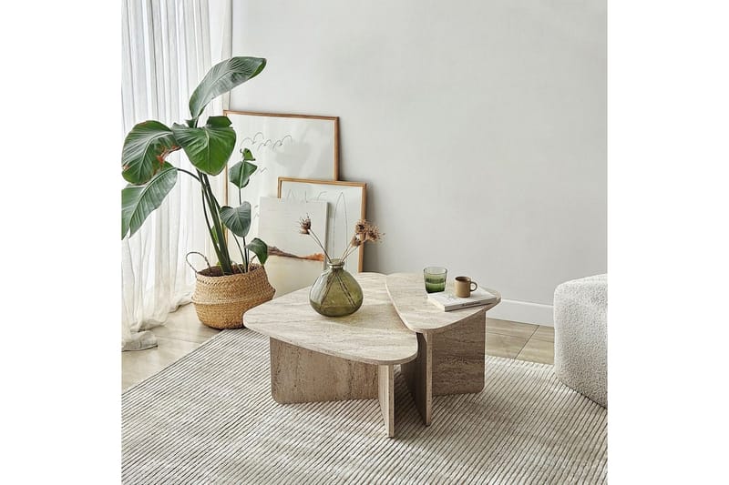 Jewa Sofabord 90 cm - Beige - Møbler - Borde - Sofabord