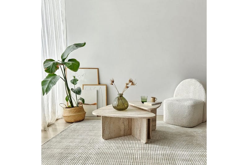 Jewa Sofabord 90 cm - Beige - Møbler - Borde - Sofabord