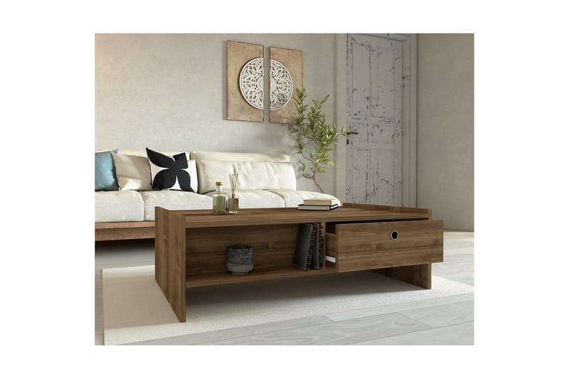 Jeyra Sofabord 110 cm - Valnød - Møbler - Borde - Sofabord