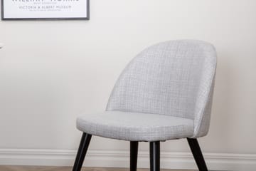 Jimms Matgruppe 195 cm Rektangulær med 6 Sedavi Stole - Sort - Møbler - Borde - Spisebordssæt
