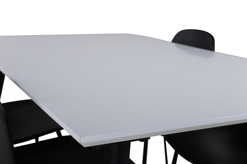 Jimmy Spisegruppe 150 cm Rektangulær med 4 Arctic stole - Svart - Møbler - Borde - Spisebordssæt