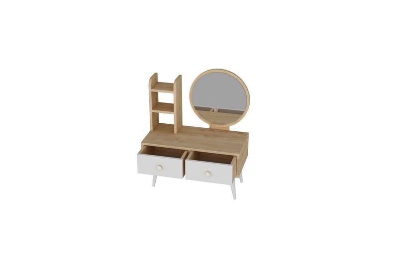 Jorvan Toiletbord 70 cm - Hvid/Blå - Møbler - Borde - Sminkebord & konsolbord