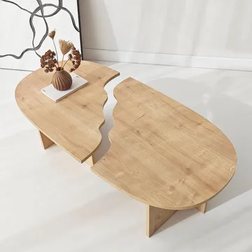 Jorvis sofabord 120 cm ovalt - Safir Eg - Møbler - Borde - Sofabord