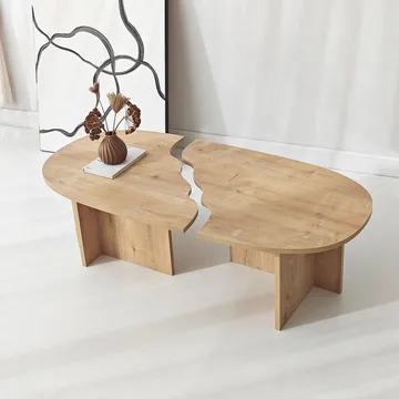 Jorvis sofabord 120 cm ovalt - Safir Eg - Møbler - Borde - Sofabord