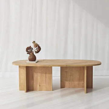 Jorvis sofabord 120 cm ovalt - Safir Eg - Møbler - Borde - Sofabord