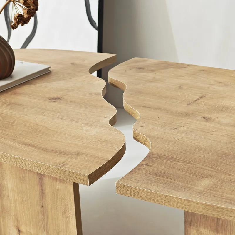 Jorvis sofabord 120 cm ovalt - Safir Eg - Møbler - Borde - Sofabord