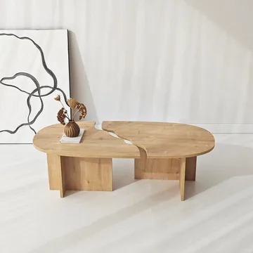 Jorvis sofabord 120 cm ovalt - Safir Eg - Møbler - Borde - Sofabord