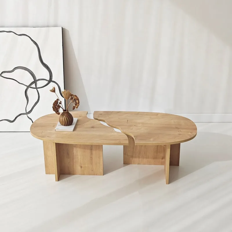 Jorvis sofabord 120 cm ovalt - Safir Eg - Møbler - Borde - Sofabord