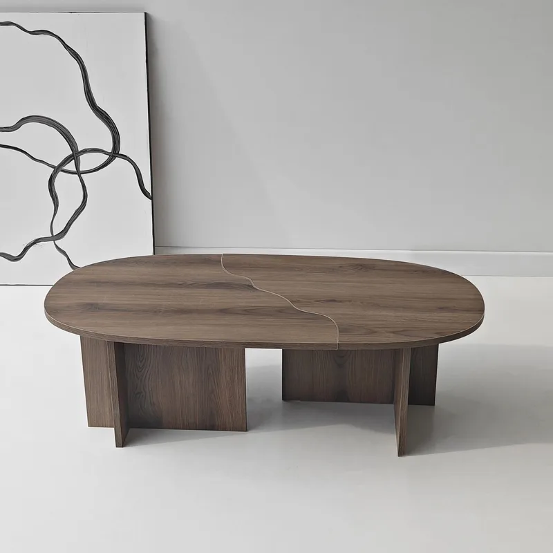 Jorvis sofabord 120 cm ovalt - Valnød - Møbler - Borde - Sofabord