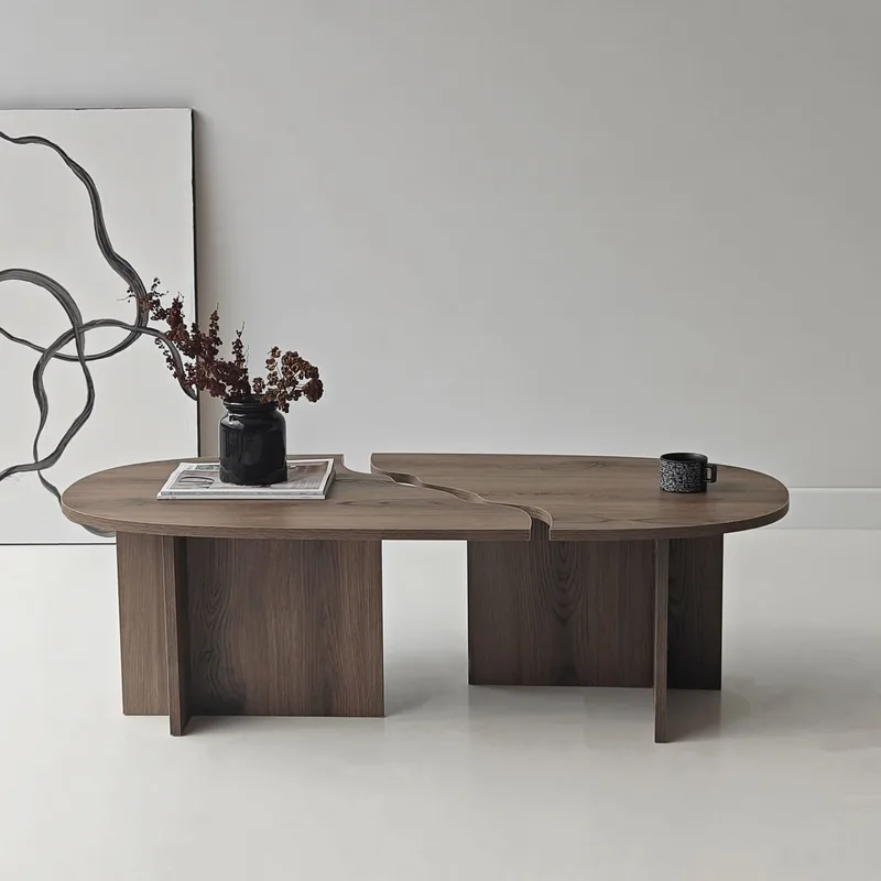 Jorvis sofabord 120 cm ovalt - Valnød - Møbler - Borde - Sofabord