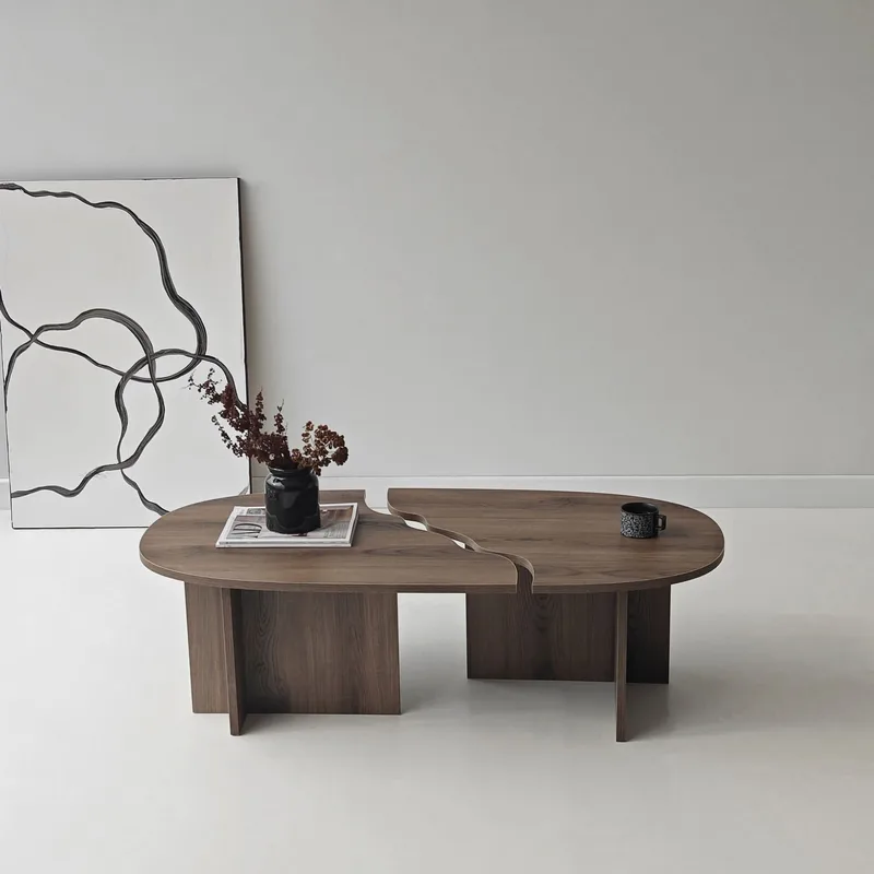 Jorvis sofabord 120 cm ovalt - Valnød - Møbler - Borde - Sofabord