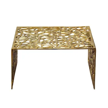Junino 60 cm Kvadratisk Sofabord i Metal - Guld - Møbler - Borde - Sofabord