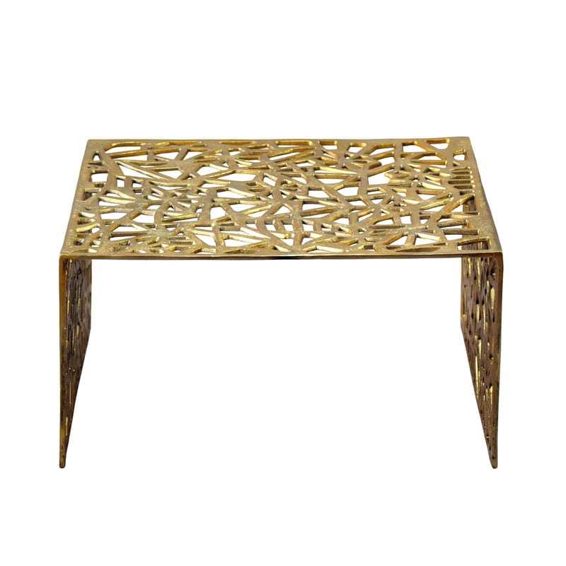 Junino 60 cm Kvadratisk Sofabord i Metal - Guld - Møbler - Borde - Sofabord