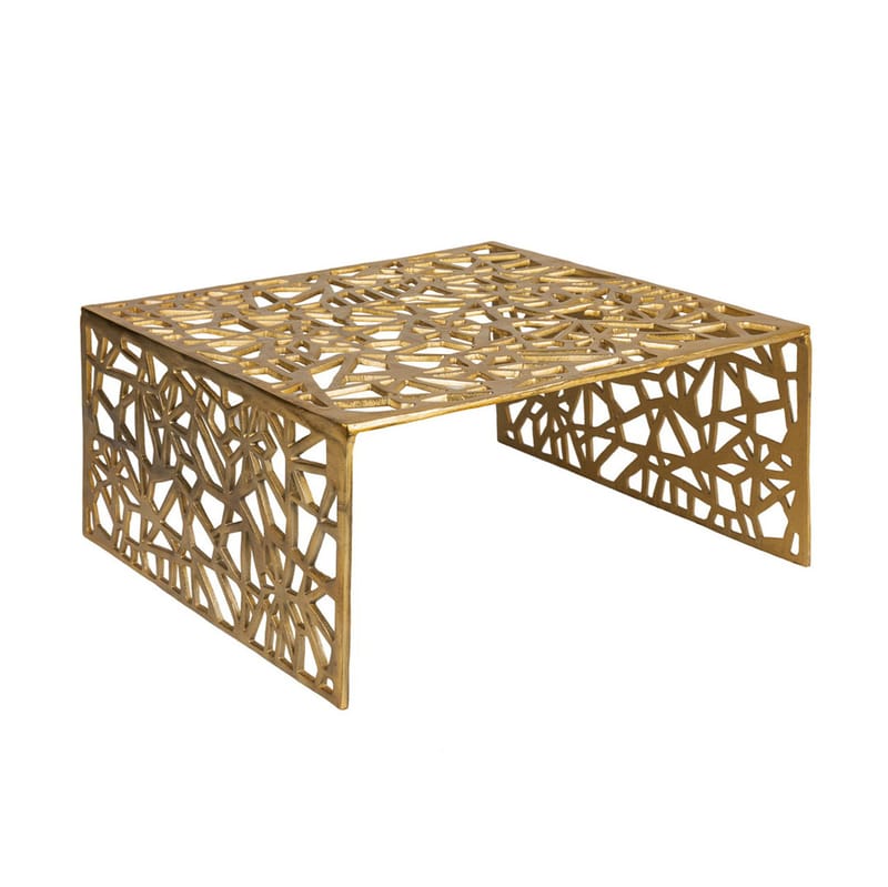 Junino 60 cm Kvadratisk Sofabord i Metal - Guld - Møbler - Borde - Sofabord