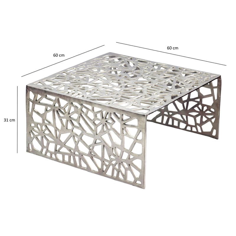 Junino Sofabord 60 cm - Sølvfarvet - Møbler - Borde - Sofabord