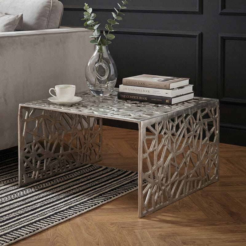 Junino Sofabord 60 cm - Sølvfarvet - Møbler - Borde - Sofabord