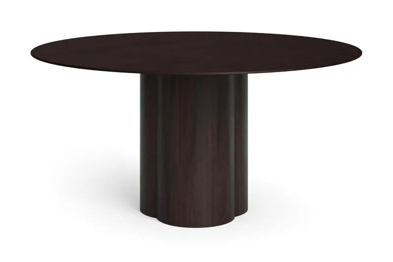 Juno Rundt Spisebord Ø150 cm Finér, Røget eg