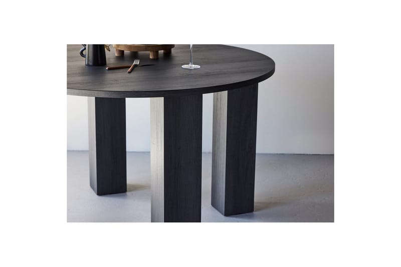 Juno Spisebord 120 Cm - Sort - Møbler - Borde - Spisebord og køkkenbord